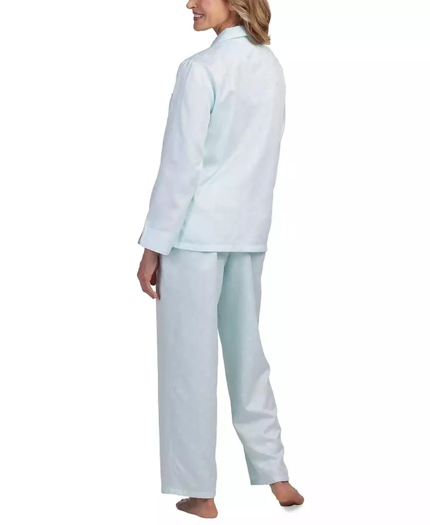 商品Miss Elaine|Petite 2-Pc. Notched-Collar Pajamas Set,价格¥238,第2张图片详细描述