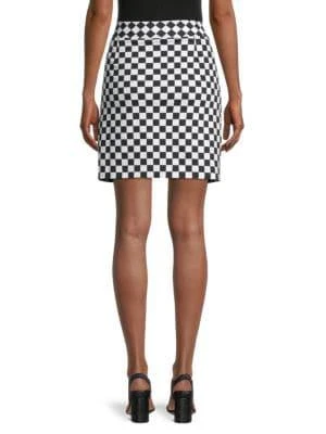 商品Karl Lagerfeld Paris|Checkered Straight Skirt,价格¥150,第2张图片详细描述