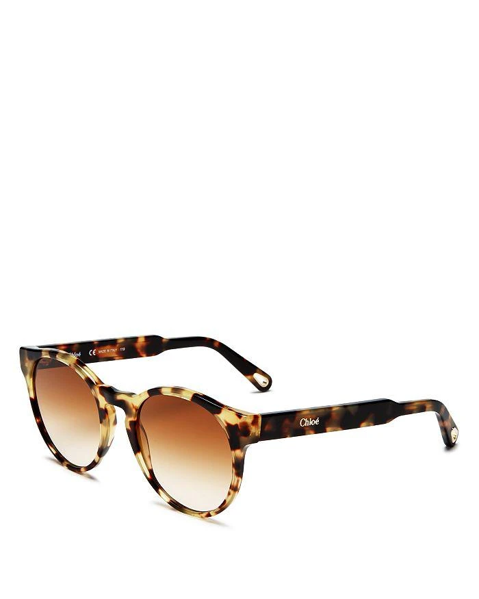 商品Chloé|Women's Round Sunglasses, 52mm,价格¥2504,第3张图片详细描述