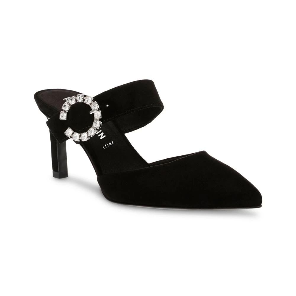 商品Anne Klein|Women's Riri-C Imitation Pearl Buckle Mules,价格¥355,第1张图片