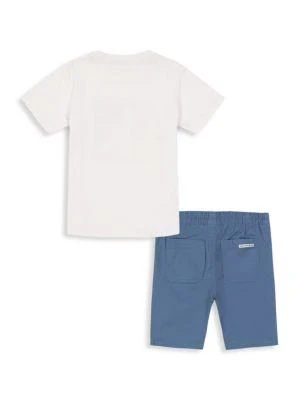 商品Calvin Klein|Baby Boy's 2-Piece Logo Tee & Shorts Set,价格¥119,第2张图片详细描述
