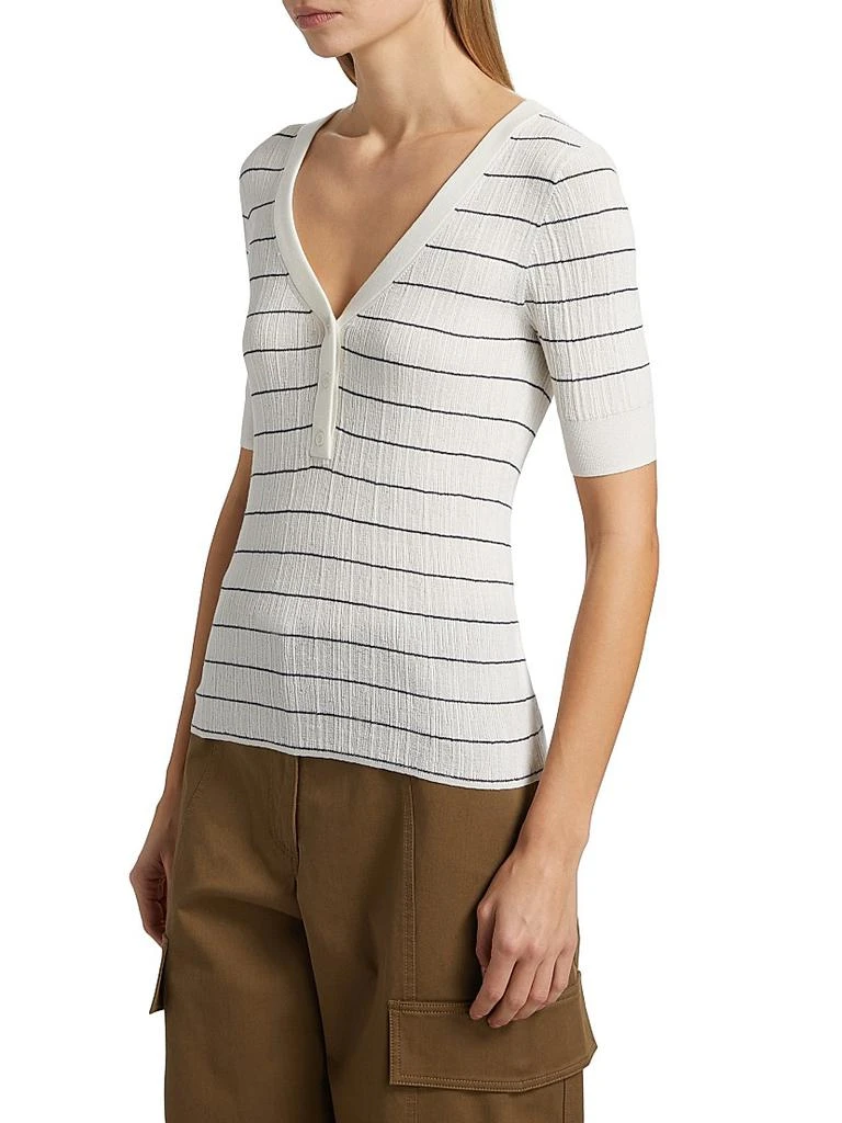 商品A.L.C.|Francis Striped Cotton-Blend Top,价格¥658,第4张图片详细描述