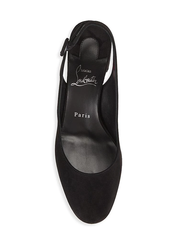 商品Christian Louboutin|So Jane 55MM Suede Slingback Pumps,价格¥7336,第5张图片详细描述