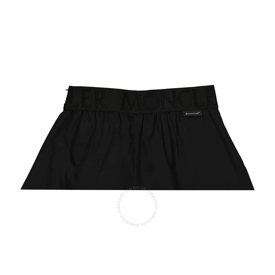 商品Moncler|Girls Black Logo Band Stretch Cotton Shorts,价格¥611,第3张图片详细描述