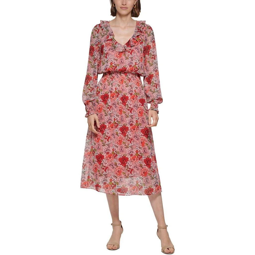 商品Tommy Hilfiger|Tommy Hilfiger Womens Chiffon Long Maxi Dress,价格¥182,第1张图片