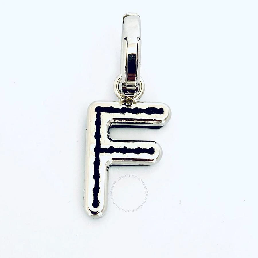 商品Burberry|Leather-Topstitched 'F' Alphabet Charm in Palladium/Back,价格¥131,第1张图片