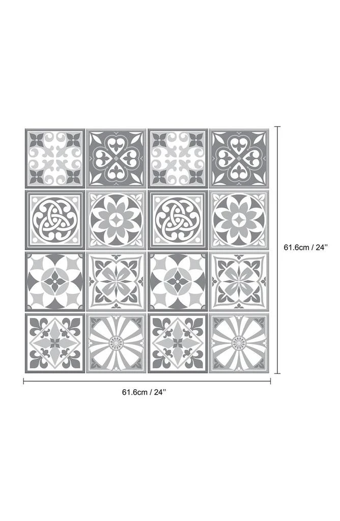 Purbeck Stone Glossy 3D Sticker Tile 15.4 cm (6 in) - 16pcs in a pack �商品