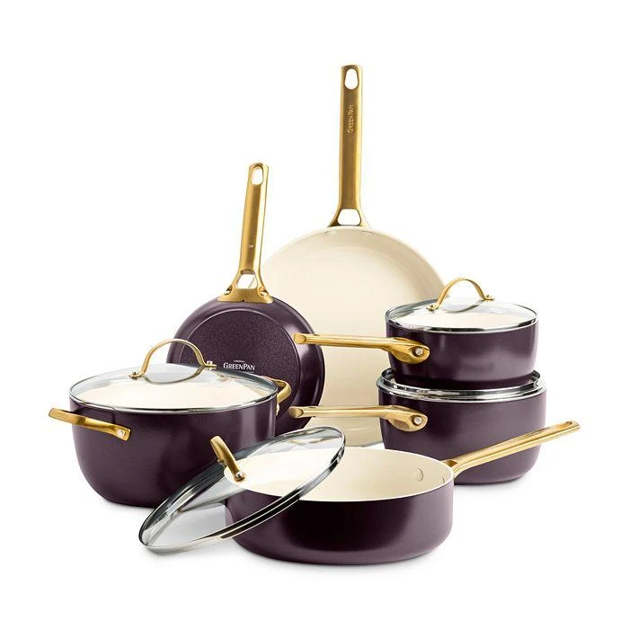 商品Greenpan|Reserve Healthy Ceramic Nonstick Cookware, Set of 10,价格¥2961,第1张图片
