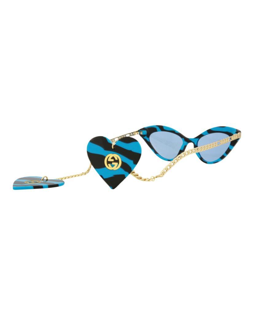 商品Gucci|Cat Eye-Acetate Frame Sunglasses,价格¥1621,第6张图片详细描述