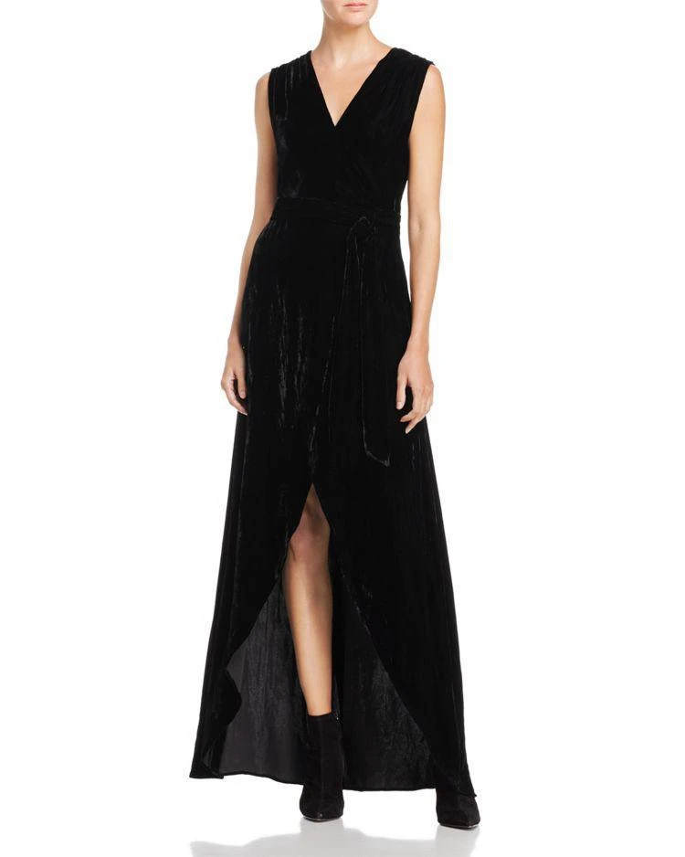 商品Alice + Olivia|Alice + Olivia Simmons Velvet Wrap Dress,价格¥3129,第1张图片