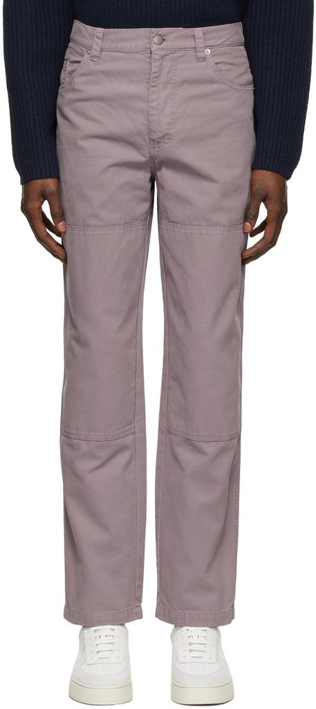 Purple Cotton Trousers商品第1张图片规格展示