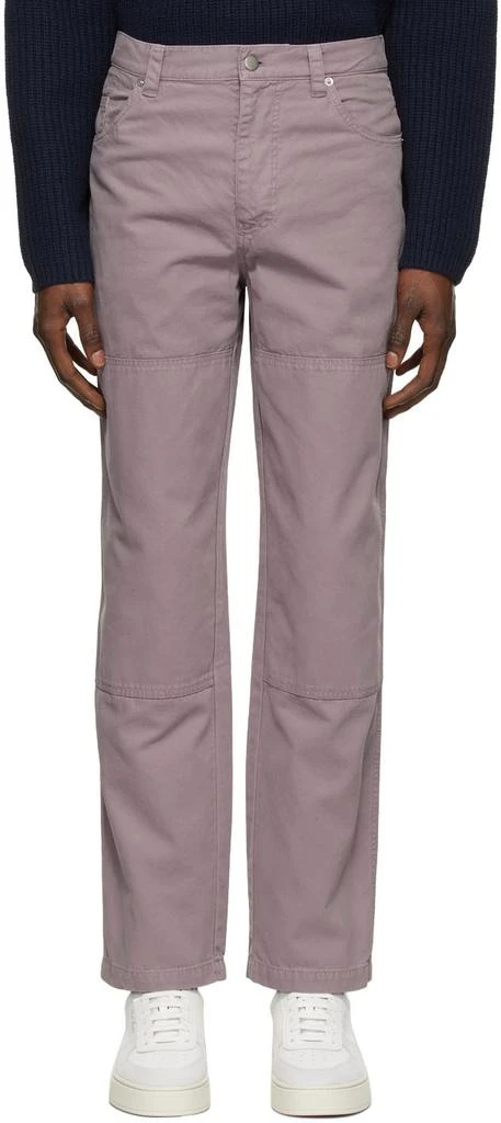 商品Axel Arigato|Purple Cotton Trousers,价格¥433,第1张图片