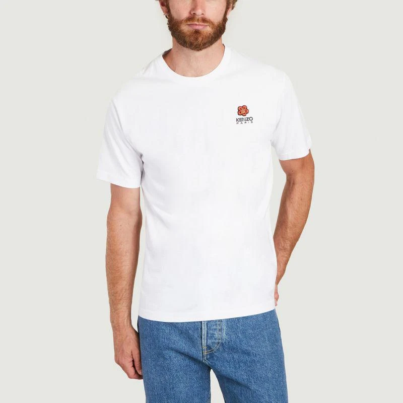 商品Kenzo|Boke Flower Crest cotton T-shirt WHITE Kenzo,价格¥698,第1张图片