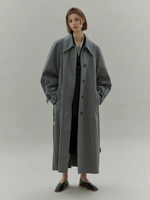 商品Low Classic|ArmholeStitch Trench_BlueGreen,价格¥1420,第2张图片详细描述
