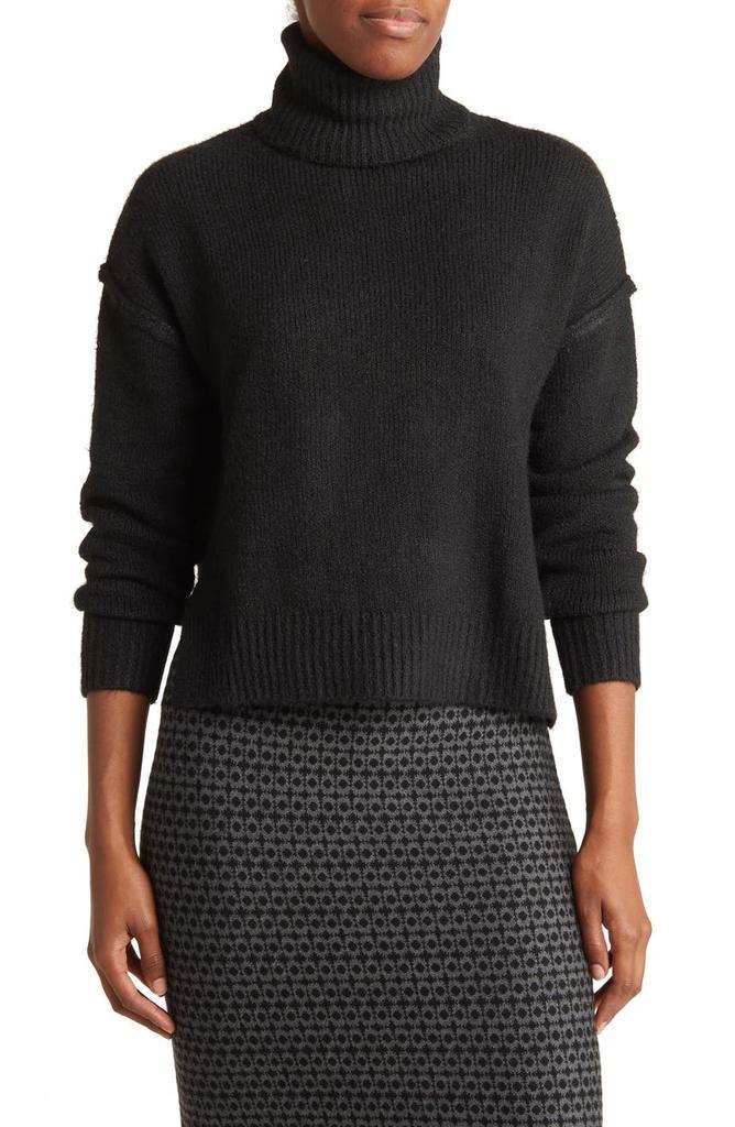 商品MAXSTUDIO|Boxy Side Slit Turtleneck Sweater,价格¥276,第1张图片