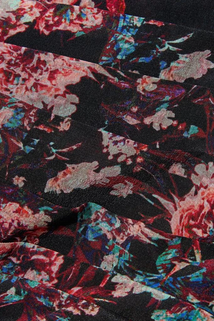 商品IRO|Merca pleated floral-print silk-georgette mini dress,价格¥1548,第4张图片详细描述