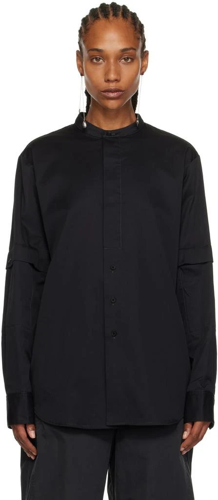 商品Lemaire|Black Band Collar Shirt,价格¥1513,第1张图片