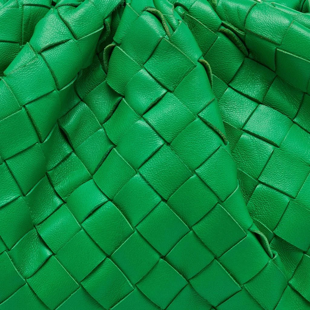 商品[二手商品] Bottega Veneta|Bottega Veneta Green Intrecciato Leather Teen Pouch Clutch,价格¥14203,第5张图片详细描述
