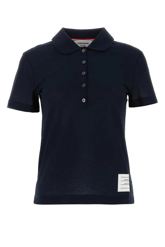 商品Thom Browne|Thom Browne Logo Tag Short-Sleeved Polo Shirt,价格¥2343,第1张图片