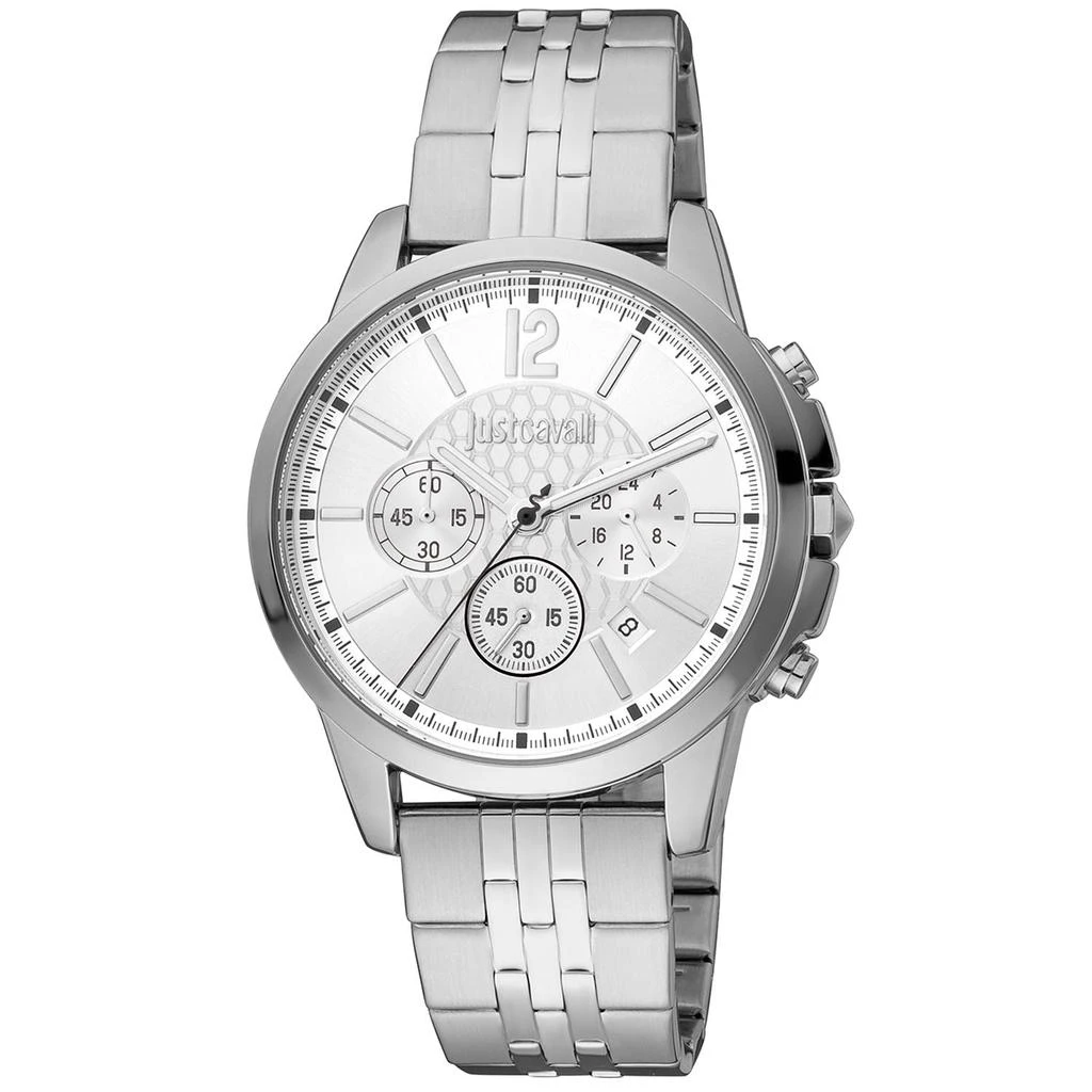 商品Just Cavalli|Just Cavalli Silver Men Watch,价格¥971,第1张图片