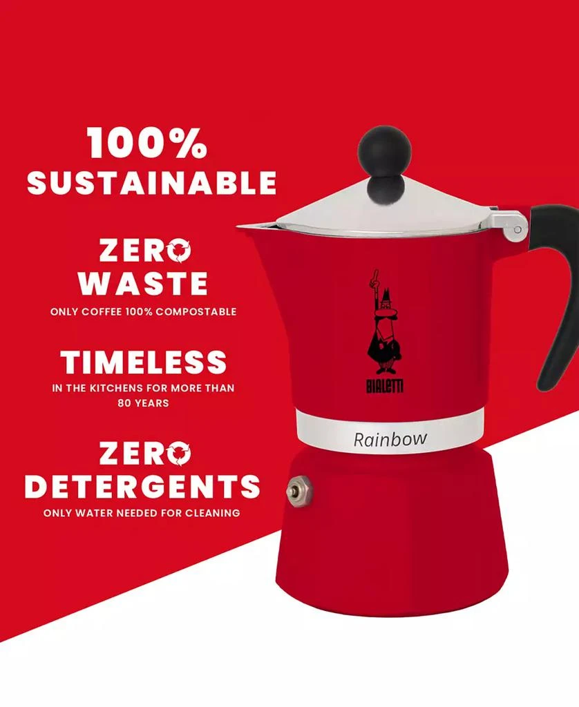 商品Bialetti|Rainbow 139 ML 3 Cups Coffeemaker,价格¥297,第3张图片详细描述