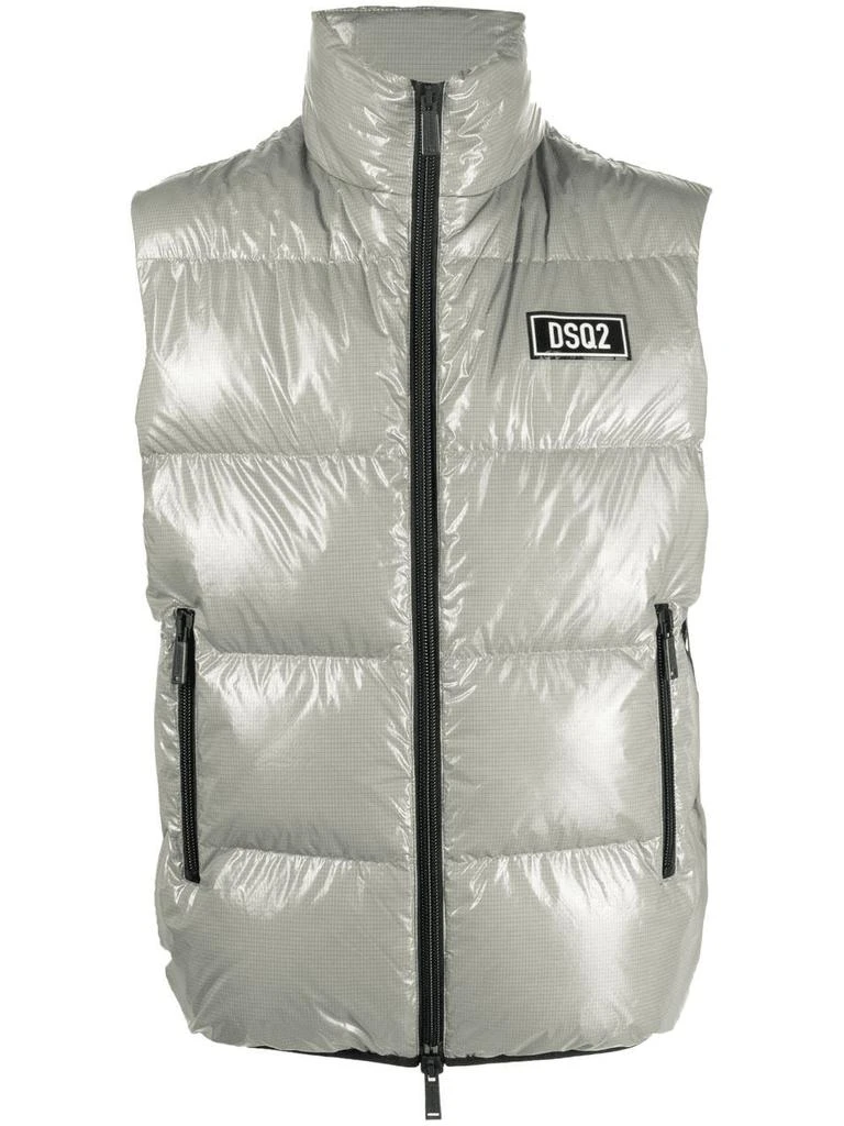 商品DSQUARED2|DSQUARED2 padded zip-up gilet,价格¥2636,第1张图片