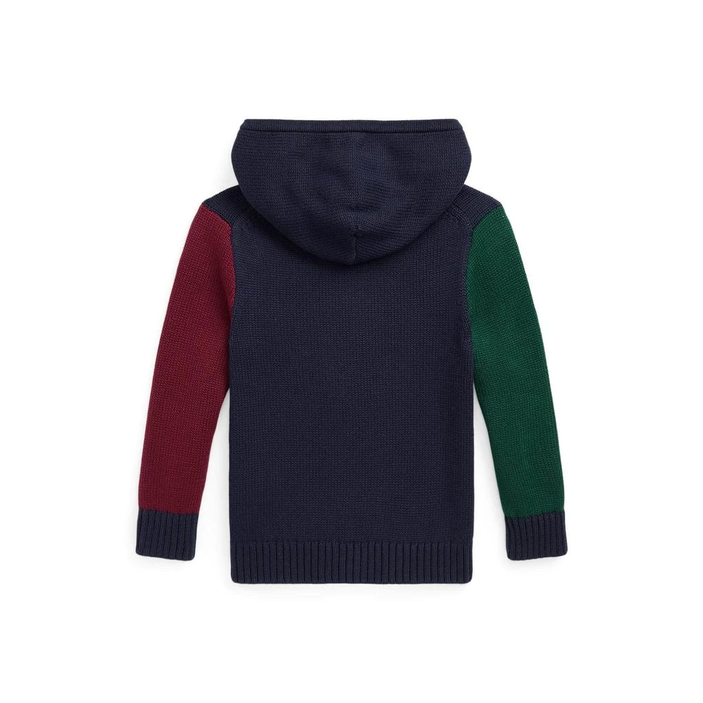 商品Ralph Lauren|Big Pony Cotton Hooded Sweater (Little Kids),价格¥373,第2张图片详细描述