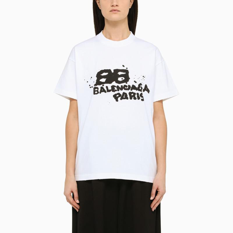 商品Balenciaga|Balenciaga T-shirt with logo,价格¥3609,第1张图片