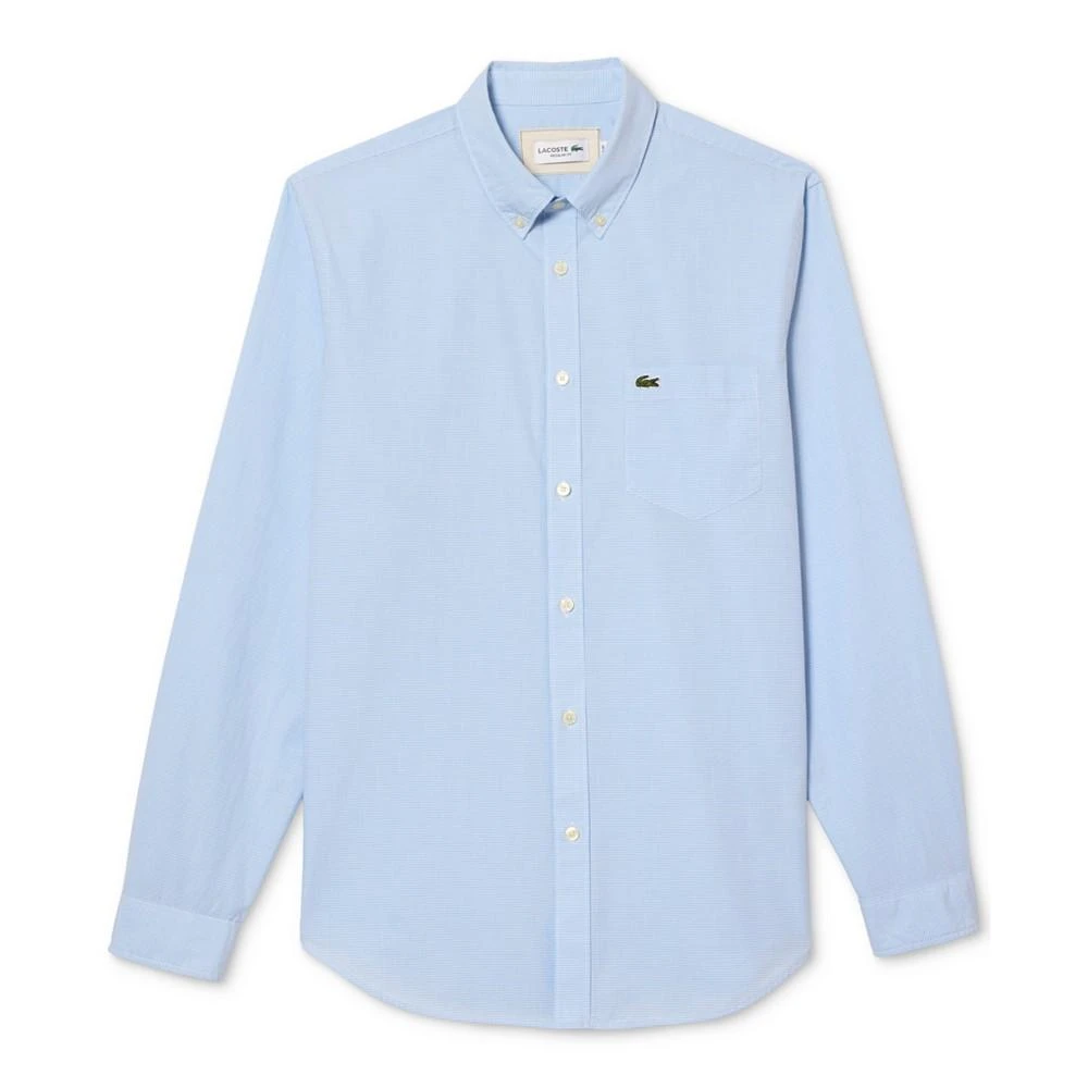 商品Lacoste|Men's Gingham Poplin Shirt,价格¥343,第4张图片详细描述