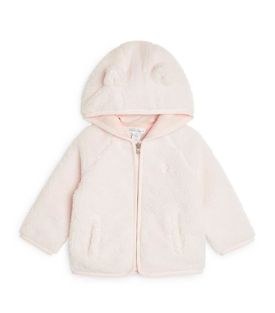 商品Ralph Lauren|Faux Shearling Hooded Jacket (3-24 Months),价格¥972,第1张图片