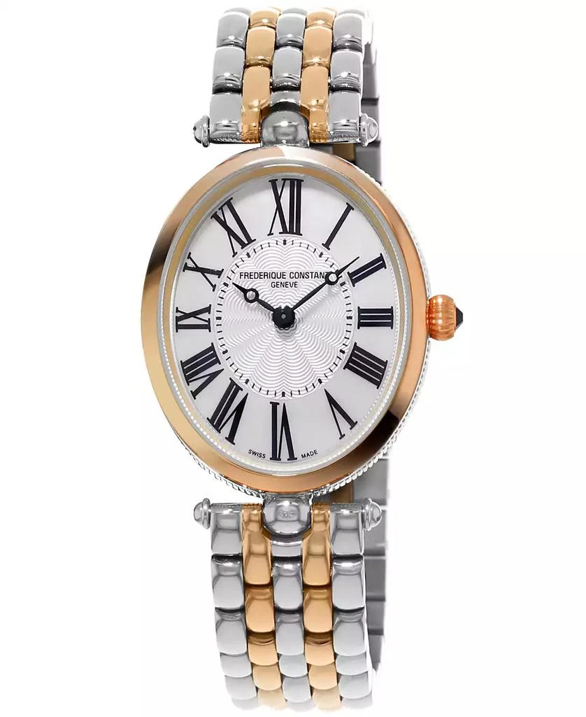 商品Frederique Constant|Women's Swiss Art Deco Two-Tone Stainless Steel Bracelet Watch 30x25mm,价格¥12077,第1张图片