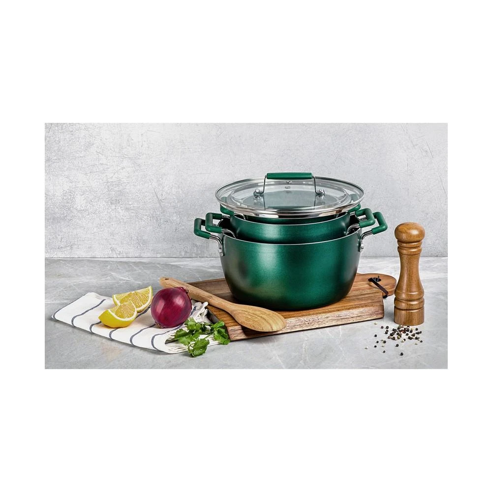 商品Granite Stone Diamond|Ultra-Durable Nonstick Diamond Infused 6-Pc. Nesting Pots Set,价格¥595,第3张图片详细描述