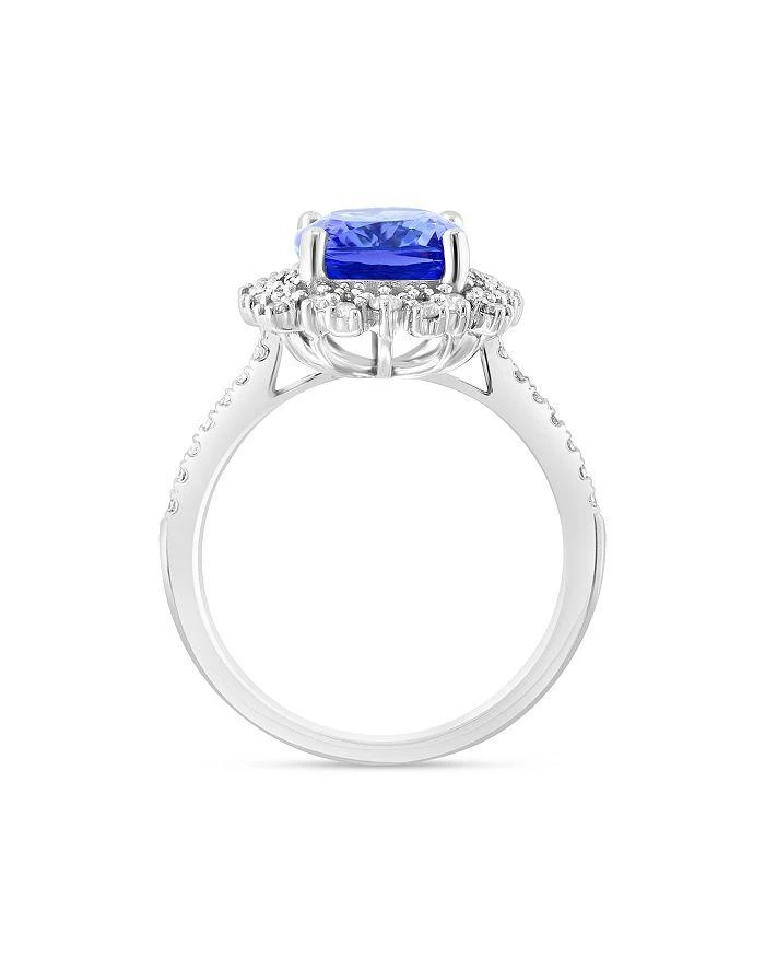商品Bloomingdale's|Tanzanite & Diamond Halo Ring in 14K White Gold - Exclusive,价格¥15508,第2张图片详细描述