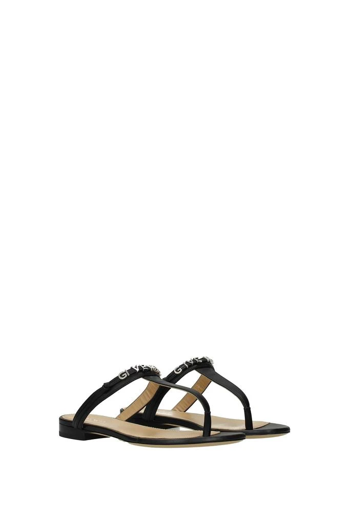 商品Givenchy|Flip flops Leather Black,价格¥1757,第2张图片详细描述