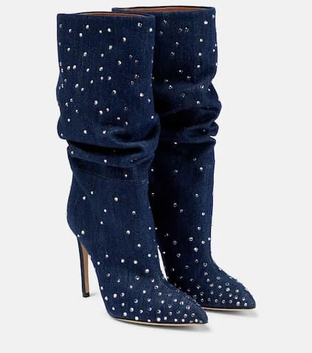 商品Paris Texas|Holly embellished denim boots,价格¥3442,第1张图片
