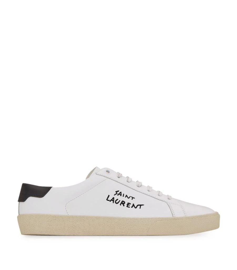 商品Yves Saint Laurent|Leather Court Classic Low-Top Sneakers,价格¥6373,第1张图片