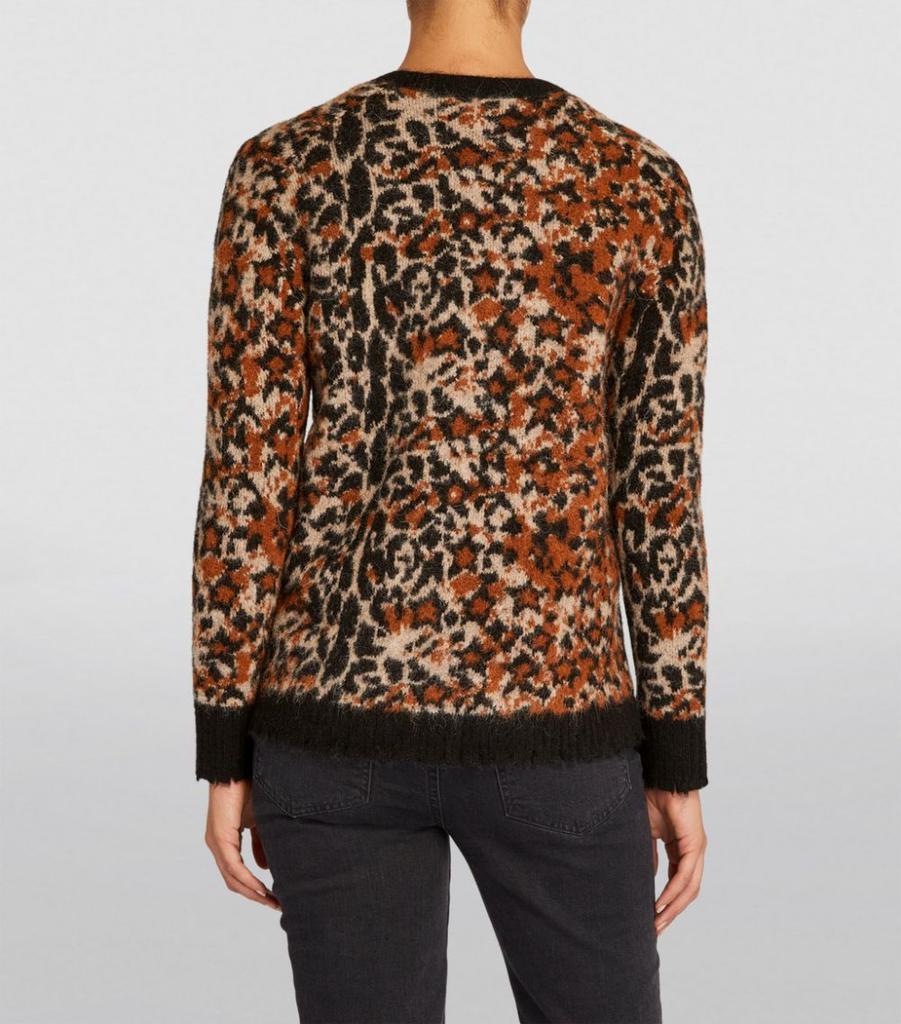 商品ALL SAINTS|Distressed Leopard-Print Cardigan,价格¥1697,第6张图片详细描述