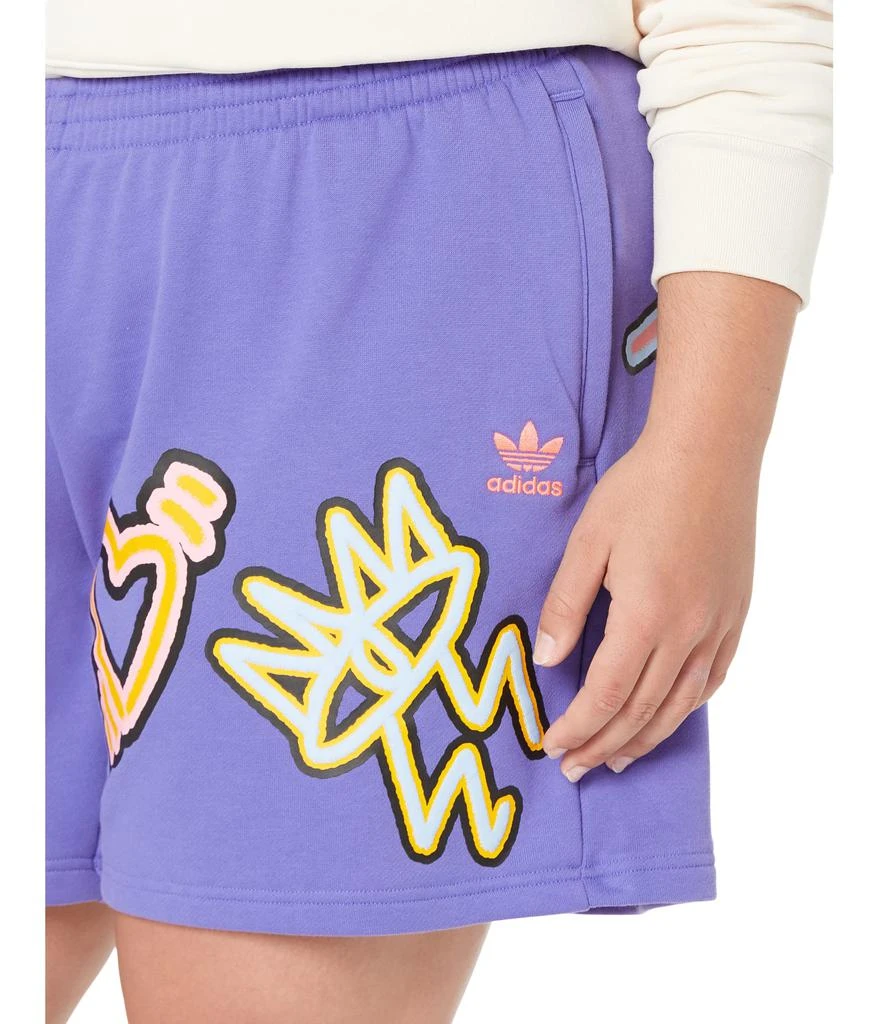 商品Adidas|Plus Size Love Unites French Terry Shorts,价格¥222,第3张图片详细描述