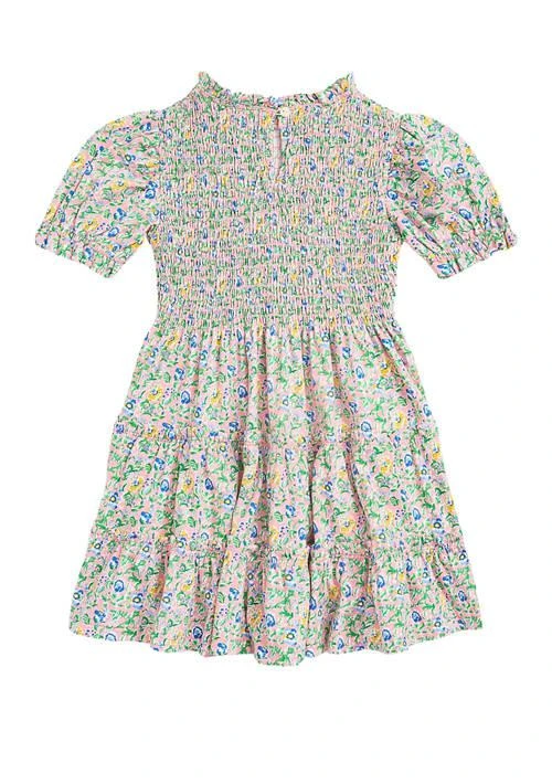 商品Ralph Lauren|Lauren Childrenswear Girls 2 6X Floral Smocked Cotton Jersey Dress,价格¥284,第2张图片详细描述