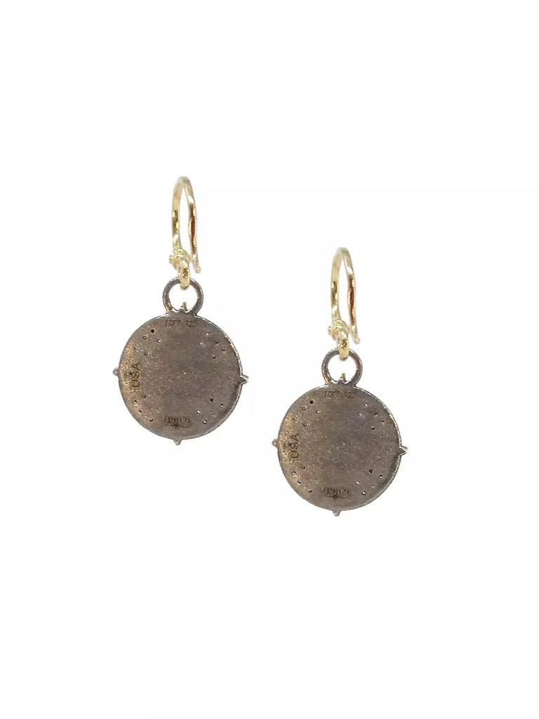 商品Armenta|Old World Crivelli 18K Gold, Sterling Silver, Champagne Diamond & Chalcedony Drop Earrings,价格¥12664,第2张图片详细描述