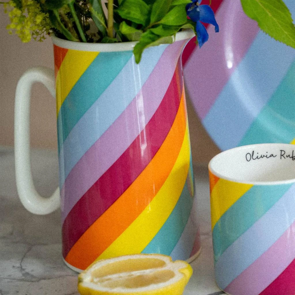 商品Olivia Rubin|Olivia Rubin Prism Stripe Jug,价格¥148,第3张图片详细描述