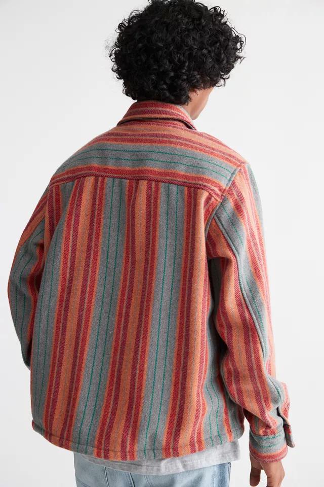 BDG Mason Blanket Stripe Overshirt商品第3张图片规格展示