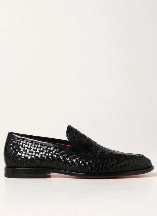 商品Santoni|Santoni Flat shoes Black,价格¥3522,第1张图片