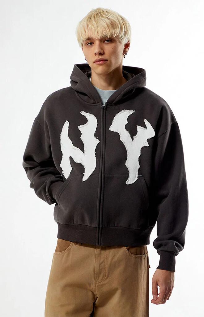 NY Raw Applique Full Zip Up Hoodie – On Sale Now with Up to 32