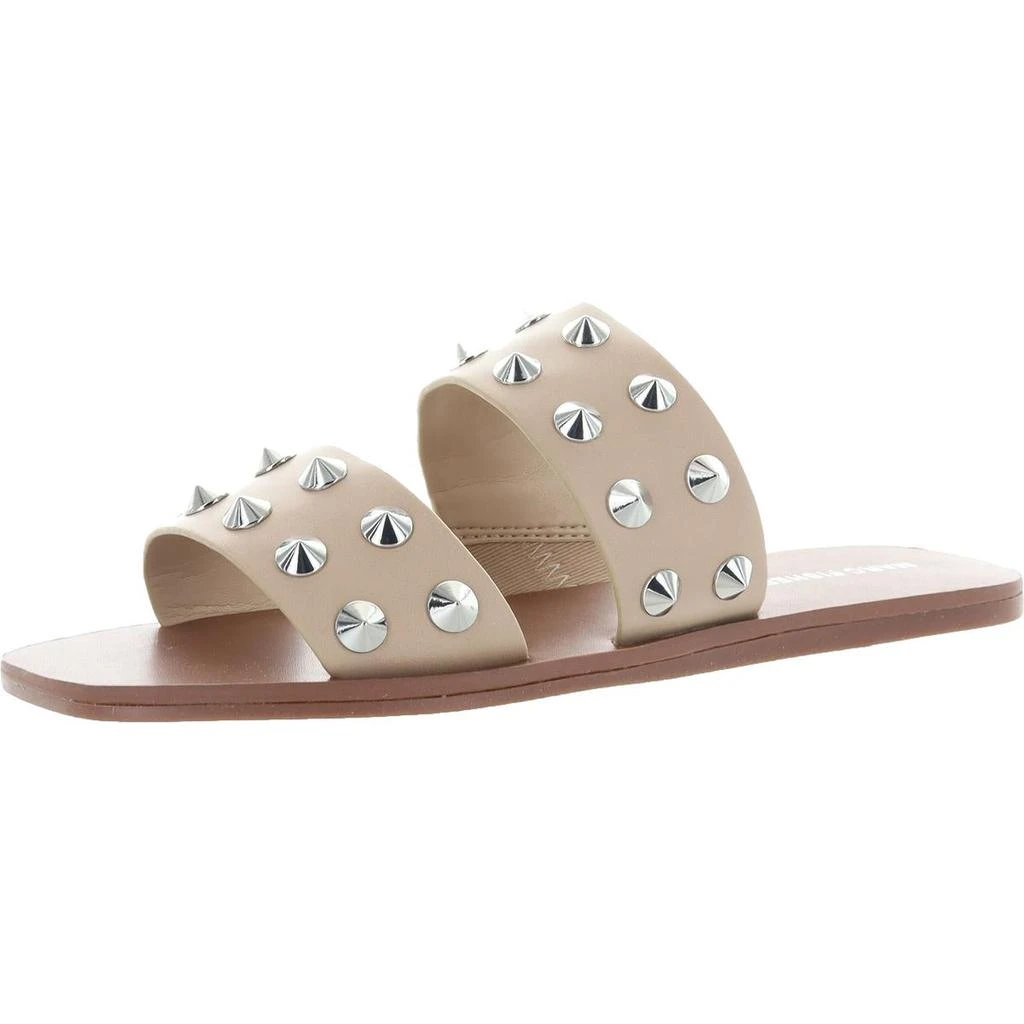 商品Marc Fisher|Marc Fisher Womens Bolive Faux Leather Embellished Flat Sandals,价格¥70,第1张图片