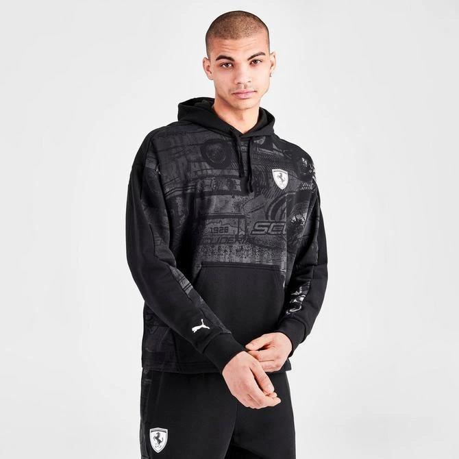 商品Puma|Men's Puma Scuderia Ferrari Race All-Over Print Pullover Hoodie,价格¥519,第3张图片详细描述