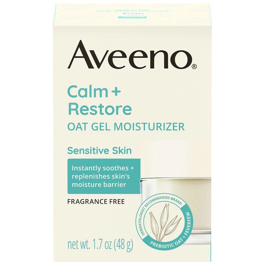 商品Aveeno|Calm + Restore Oat Gel Face Moisturizer, Sensitive Skin,价格¥218,第1张图片