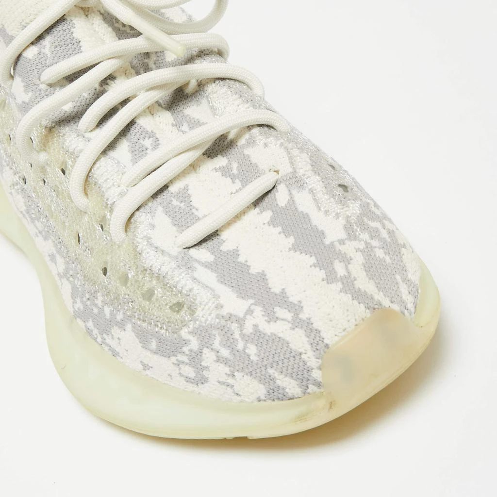 Yeezy x Adidas Grey/White Knit Fabric Boost 380 Alien Sneakers Size 42 商品