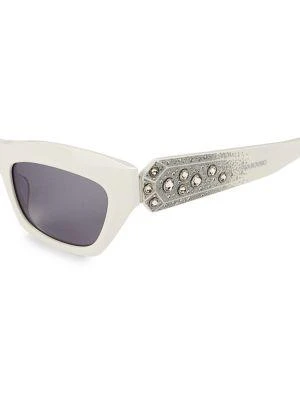 商品Swarovski|55MM Rectangle Swarovski Crystal Sunglasses,价格¥478,第3张图片详细描述