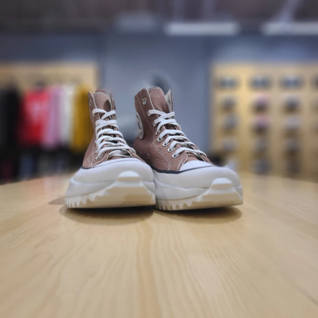 【韩国直邮|包邮包税】匡威[RUN STAR HIKE HI ROSE TAUPE/WHITE/EGRET 171090C共用 Converse Runstar HIKE TAUPE高帮帆布鞋 商品